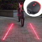 Lâmpada Led 2 Laser Para Mountain Bike 2 Cauda Traseira