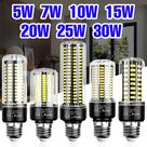 Lâmpada LED 30W E27 E14 Tipo Milho Para Teto Lustre Sem Piscadas Luz Fria Quente Iluminação Para