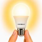 Lâmpada LED 9 Watts E27 Bulbo 3000k Branco Quente 810lm Abajur Luminária Lustre Bivolt Ourolux