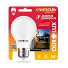 Lampada led 9w sensor de luminosidade 6500k
