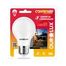 Lâmpada Led A60 9W 6500K Com Sensor Luminosidade Ourolux Lâmpada Led A60 9W 6500K Com Sensor Luminosidade Ourolux