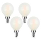 Lâmpada LED AIELIT regulável de 2 W (equivalente a 25 W) E12, pacote com 4