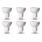 Lâmpada LED Amazon Basics MR16 7W GU10 3000K regulável, pacote com 6