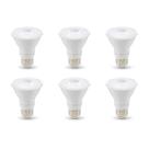 Lâmpada LED Amazon Basics PAR20 7W 3000K regulável, pacote com 6