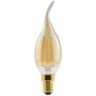 Lâmpada Led âmbar Filam Chama Lon 2,5w 2000k E14/e27 Bico Torto - G-light