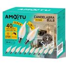 Lâmpada LED AMDTU E12 Tipo C, equivalente a 40 W, 2700 K, 400 lm, pacote com 12