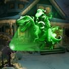 Lâmpada LED ao ar livre para projetor de Natal Treela Santa Dinosaur