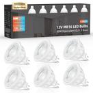 Lâmpada LED Aovpex MR16 5W 500lm 5000K regulável 12V, pacote com 6 Lâmpada LED Aovpex MR16 5W 500lm 5000K regulável 12V, pacote com 6