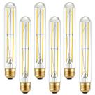 Lâmpada LED Arberlic T10 6W E26 4000K 600lm regulável, pacote com 6