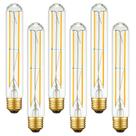 Lâmpada LED Arberlic T10 7,3 cm 6W 600lm 2700K E26 regulável, pacote com 6