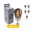 Lâmpada Led Avant Retro Black ST64 2200k E27 Bivolt 5 Unid.