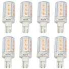Lâmpada LED Bayshe T10 Wedge Base 3W 2700K 12V AC/DC, pacote com 8