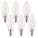 Lâmpada LED Beonllay E12 2W 3000K 25W, equivalente a 25 W, pacote com 6