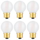 Lâmpada LED Beonllay G16.5 2W 2700K E26 Frosted, pacote com 6
