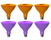 Lâmpada LED Bluex Bulbs Par38 18W (equivalente a 120W) roxa/laranja Lâmpada LED Bluex Bulbs Par38 18W (equivalente a 120W) roxa/laranja