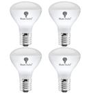 Lâmpada LED Bluex Bulbs R14 4W E17 Base regulável 2700K, pacote com 4