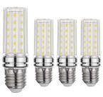Lâmpada LED BOGAO E26 12W 6000K 1200lm, pacote com 4 unidades, branca
