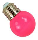 Lâmpada Led Bolinha G45 1w 127v E27 Rosa Lustre