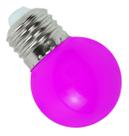 Lâmpada Led Bolinha G45 1w 127v E27 Roxa Lilas Lustre