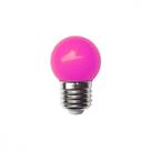 Lampada Led Bolinha Galaxy E27 3Wx127V Rosa 1234 - Kit C/10