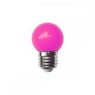 Lampada Led Bolinha Galaxy E27 3Wx127V Rosa 1234 - Kit C/10