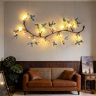 Lâmpada LED Branch Flower Decor Garayma Blue Butterfly Lâmpada LED Branch Flower Decor Garayma Blue Butterfly