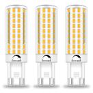 Lâmpada LED BROLSKUN Dimmable G9 8W 3000K branca quente (pacote com 3)