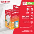 Lâmpada Led bulbo 15W Bivolt BR6500K - Ourolux Lâmpada Led bulbo 15W Bivolt BR6500K - Ourolux