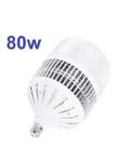 Lampada Led Bulbo 80w E27 Alta Potência Branco Frio 6500k Econômico Bivolt +adaptador E40