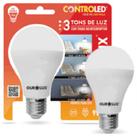 Lâmpada Led Bulbo Controle 9W Tonz Luz - OUROLUX (20490)