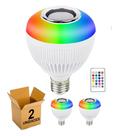 Lâmpada LED Bulbo RGB 12W Musical Altomex WJ-L2 - 2un