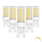 Lâmpada LED Chinnor G9 4W 6000K 450lm regulável 120V, pacote com 5