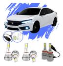 Lâmpada Led Civic Honda 2017 A 2020 Kit V10 - Efeito Xênon Lâmpada Led Civic Honda 2017 A 2020 Kit V10 - Efeito Xênon