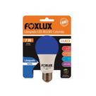 Lâmpada LED Color A60 7 Watts Azul Bivolt - Base E-27 - Ideal para Jardins e Fachadas