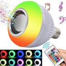 Lampada Led Colorida com Caixa de Som e Bluetooth