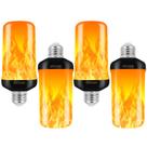 Lâmpada LED com efeito de chama Bitrue 3W E26 4 modos, pacote com 4