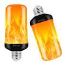 Lâmpada LED com efeito de chama Bitrue 4 modos E26 3W (pacote com 2)