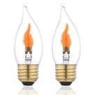Lâmpada LED com efeito de chama CHULEIBACUI C11/C35 E26 2W 120V
