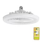 Lâmpada Led com Ventilador de Teto e Controle Dimmer 3 Velocidades Intensidade da Luz e Cores