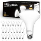 Lâmpada LED Dalattin BR30 9W 800lm 5000K regulável, pacote com 24