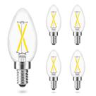 Lâmpada LED de candelabro AIELIT B11 E12 2W 5000K Daylight 200lm, pacote com 4