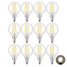 Lâmpada LED de candelabro CrLight 2W 4000K Daylight White E12, pacote com 12
