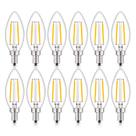 Lâmpada LED de candelabro CrLight 2W (equivalente a 25W) 250lm 3000K