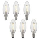 Lâmpada LED de candelabro Modvera Lighting 2W 2700K E12 25W, pacote com 6