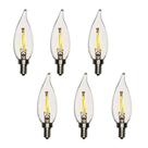 Lâmpada LED de candelabro Modvera Lighting 2W 2700K E12, pacote com 6