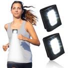Lâmpada LED de corrida de segurança GOANDO, pacote com 2 unidades, preta, resistente à água