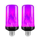 Lâmpada LED de efeito de chama Bitrue Purple E26 3W 400ml, pacote com 2