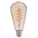 Lâmpada Led De Filamento Espiral Tramontina St64 4 W 2200 K Luz Amarela âmbar Tramontina