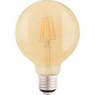 Lâmpada LED de Filamento Tramontina G95 4K 2200K luz Amarela Vidro Âmbar
