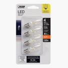 Lâmpada LED de luz noturna Feit Electric C7 E12 0,5 W 15 lúmens 4 unidades